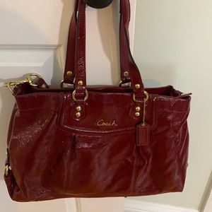 Coach Red Patent Shoulder Bag